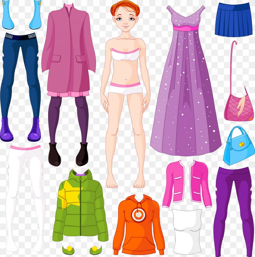 Paper Doll Clothing Stock Photography, PNG, 990x1000px, Watercolor, Cartoon, Flower, Frame, Heart Download Free