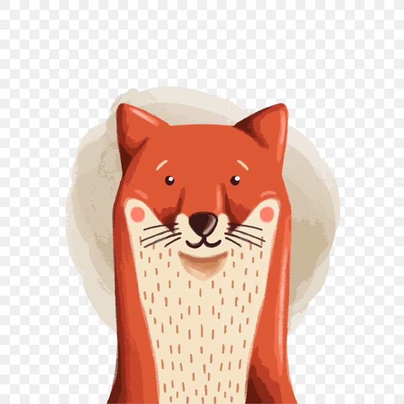 Red Fox Euclidean Vector Painting, PNG, 1200x1200px, Red Fox, Carnivoran, Dog Like Mammal, Drawing, Fox Download Free