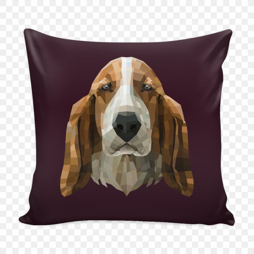 Basset Hound Throw Pillows, PNG, 1024x1024px, Basset Hound, Bed, Carnivoran, Cushion, Dog Download Free