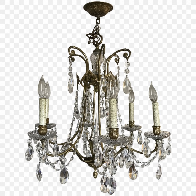 Chandelier Brass Glass Crystal Electric Light, PNG, 1200x1200px, Chandelier, Antique, Antler, Bowl, Brass Download Free