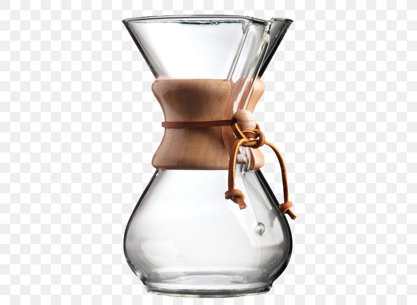 Chemex Coffeemaker Chemex Six Cup Glass Handle Chemex Six Cup Classic, PNG, 600x600px, Coffee, Barware, Brewed Coffee, Chemex Coffeemaker, Chemex Six Cup Classic Download Free