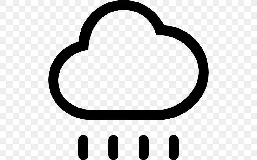 Rain Symbol Cloud Clip Art, PNG, 512x512px, Rain, Area, Black, Black And White, Brand Download Free
