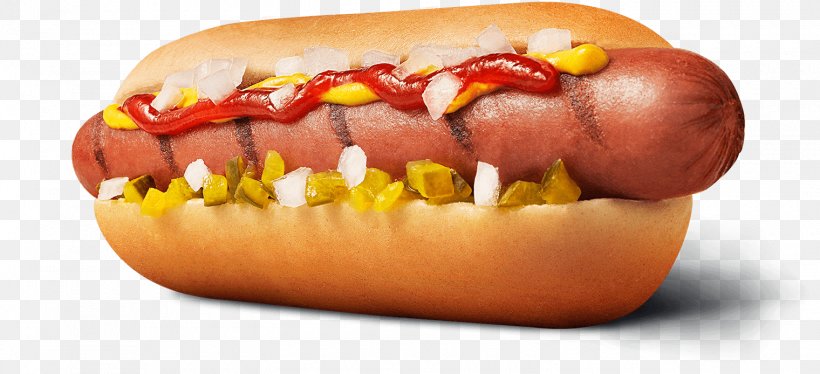 Chicago-style Hot Dog Cheeseburger Junk Food Knackwurst, PNG, 1520x694px, Chicagostyle Hot Dog, American Food, Ball Park Franks, Beef, Bun Download Free