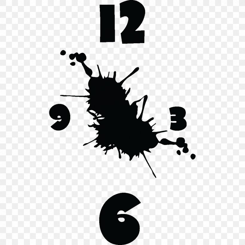 Clock Wall Decal Sticker, PNG, 1200x1200px, Clock, Alarm Clocks, Bathroom, Bedroom, Black Download Free