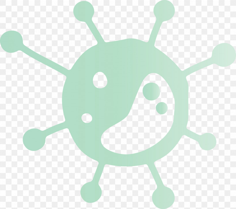 Green Cartoon Turquoise Logo, PNG, 2999x2654px, Bacteria, Cartoon, Germs, Green, Logo Download Free