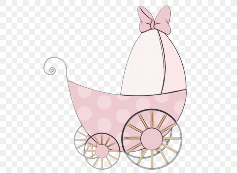 Pink Vehicle Carriage Baby Products, PNG, 600x600px, Watercolor, Baby Products, Carriage, Paint, Pink Download Free