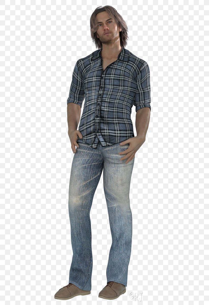 Jeans Denim Tartan Shirt Pocket, PNG, 434x1197px, Jeans, Denim, Plaid, Pocket, Shirt Download Free