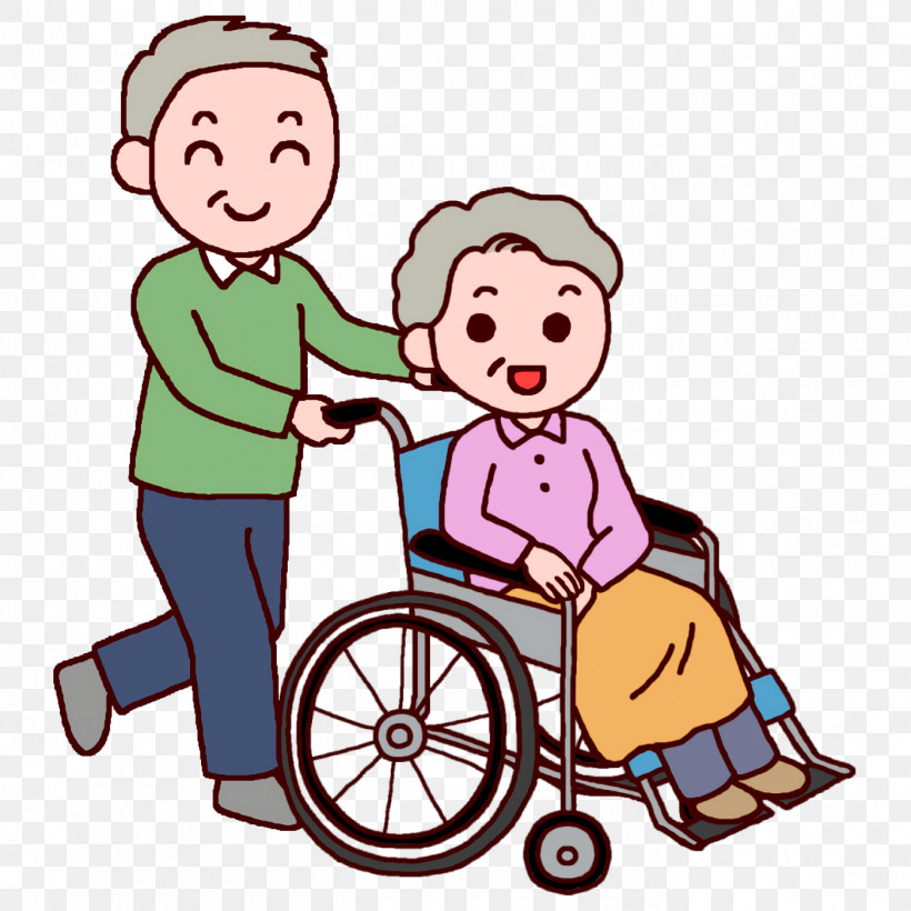 Older Aged Wheelchair, PNG, 1400x1400px, Older, Aged, Area, Behavior, Cartoon Download Free