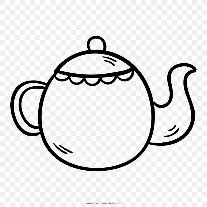 Teapot Kettle Drawing Clip Art, PNG, 1000x1000px, Teapot, Artwork, Black And White, Coloring Book, Cookware And Bakeware Download Free
