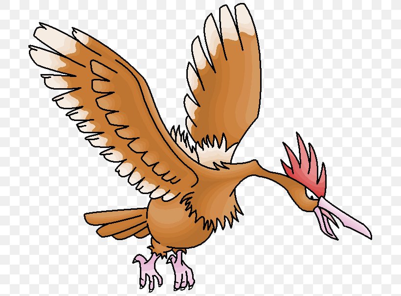 Fearow Spearow Pikachu Pidgeotto, PNG, 720x604px, Fearow, Artwork, Beak, Bird, Bird Of Prey Download Free