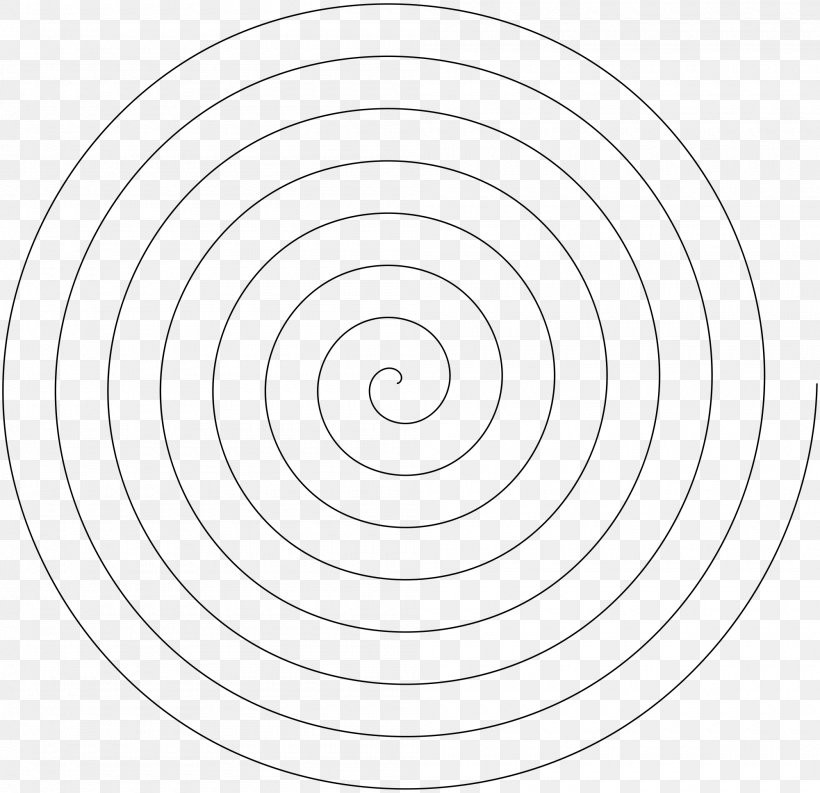 Circle Spiral Point Monochrome Angle, PNG, 2000x1935px, Spiral, Area, Black, Black And White, Monochrome Download Free