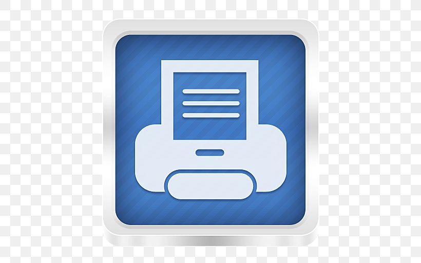Printer Printing, PNG, 512x512px, Printer, Apple Icon Image Format, Blue, Brand, Computer Icon Download Free