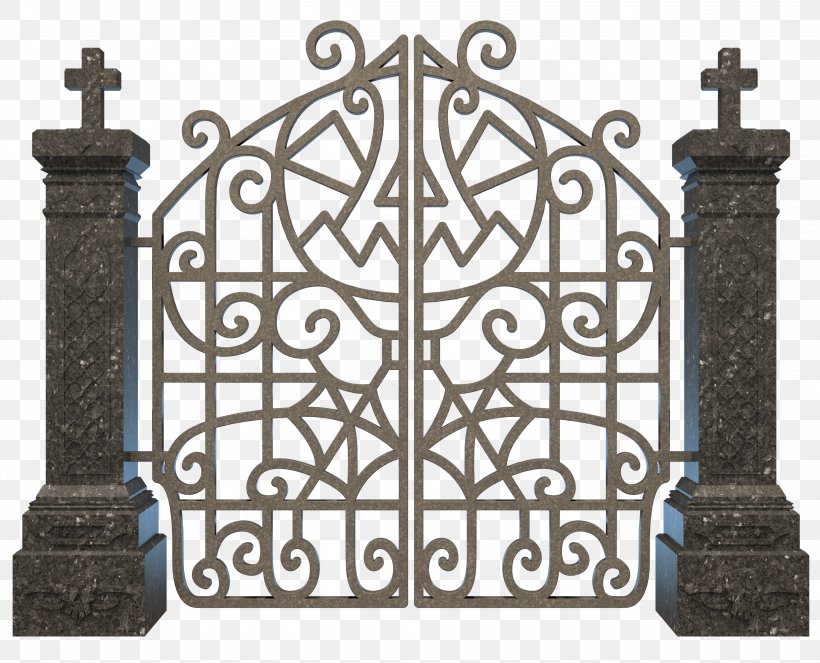 Cemetery Clip Art, PNG, 3000x2428px, 3d Rendering, Gate, Baluster, Can Stock Photo, Cemetery Download Free