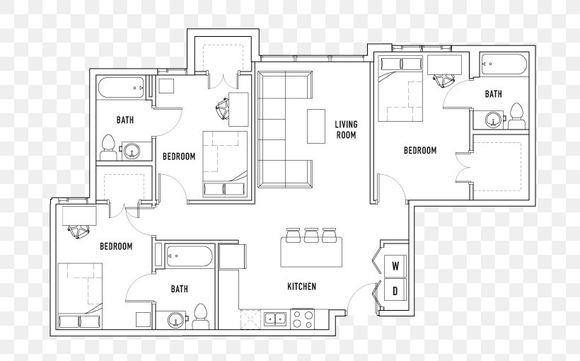 Floor Plan Residential Area Pattern, PNG, 755x510px, Floor Plan, Area, Black And White, Diagram, Drawing Download Free