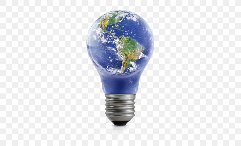 Incandescent Light Bulb Earth Globe Lamp, PNG, 500x500px, Light, Blue Marble, Compact Fluorescent Lamp, Earth, Energy Download Free