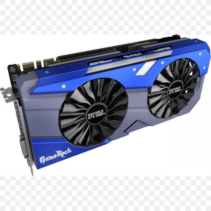 Graphics Cards & Video Adapters Laptop NVIDIA GeForce GTX 1080 Ti GameRock, PNG, 1280x1280px, Graphics Cards Video Adapters, Computer Cooling, Digital Visual Interface, Electric Blue, Gddr5 Sdram Download Free