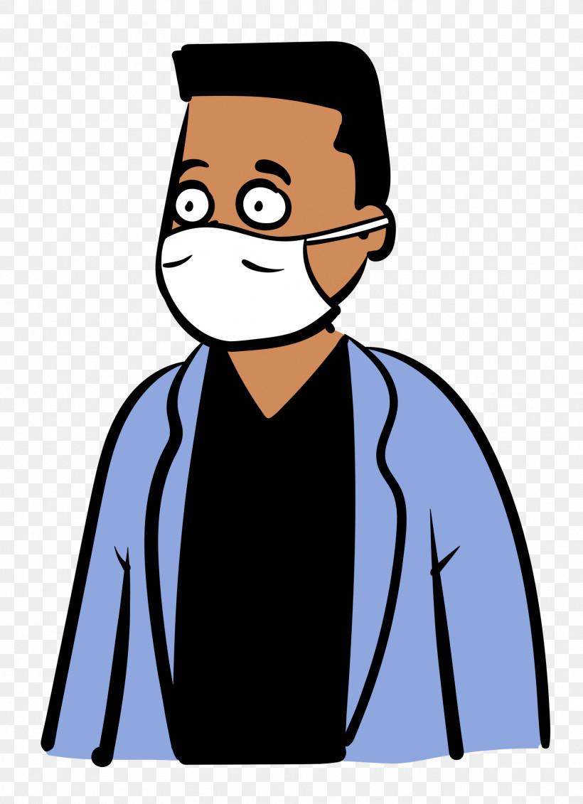 Man Medical Mask Coronavirus, PNG, 1812x2500px, Man, Cartoon, Character, Coronavirus, Facial Hair Download Free