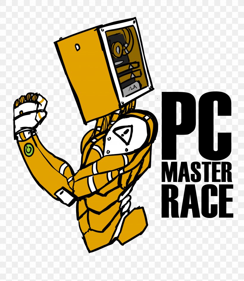 PC Master Race Personal Computer Video Game Laptop, PNG, 6600x7612px, Pc Master Race, Area, Artwork, Brand, Gamer Download Free