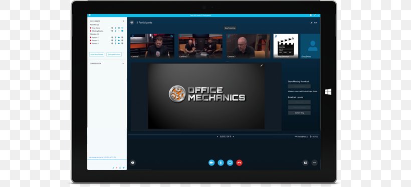 Skype For Business Web Conferencing Internet Teleseminars, PNG, 713x374px, Skype For Business, Brand, Communication, Desktop Sharing, Display Advertising Download Free