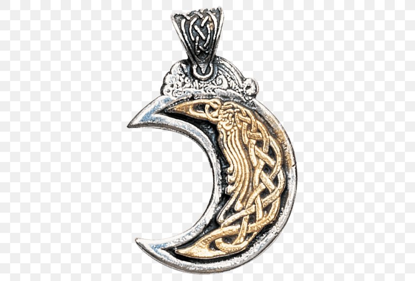 Charms & Pendants Jewellery Necklace Odin Moon, PNG, 555x555px, Charms Pendants, Celtic Knot, Celts, Fashion Accessory, Freyja Download Free