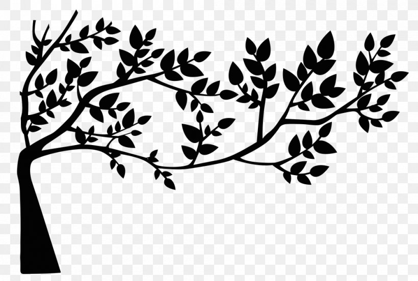 Leaf Silhouette Drawing Clip Art, PNG, 1000x674px, Leaf, Art, Black, Black And White, Branch Download Free