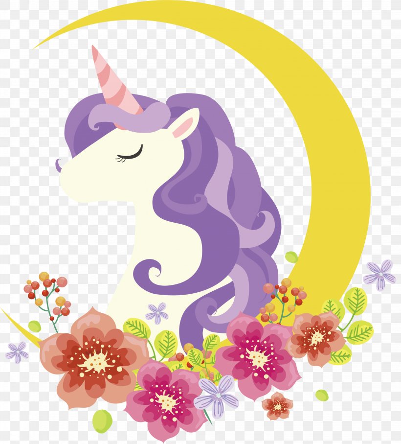 Unicorn Icon, PNG, 2863x3167px, Watercolor, Cartoon, Flower, Frame, Heart Download Free