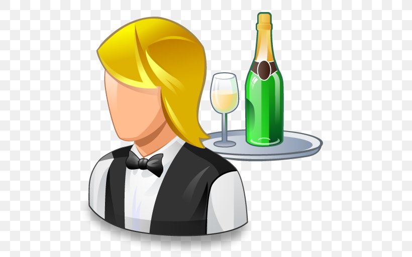 Waiter Restaurant, PNG, 512x512px, Waiter, Alcoholic Beverage, Android, Banquet Hall, Barware Download Free
