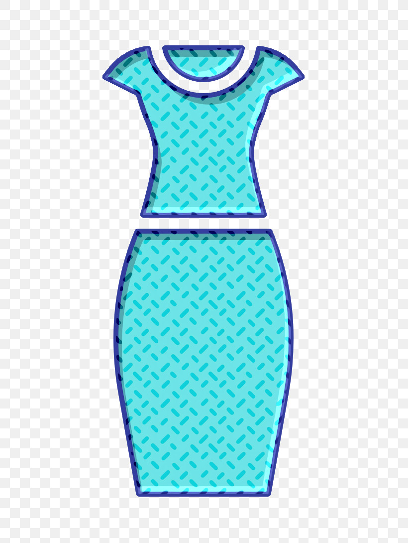 Dress Icon Clothes Icon Pencil Dress Icon, PNG, 490x1090px, Dress Icon, Aqua, Blue, Clothes Icon, Clothing Download Free