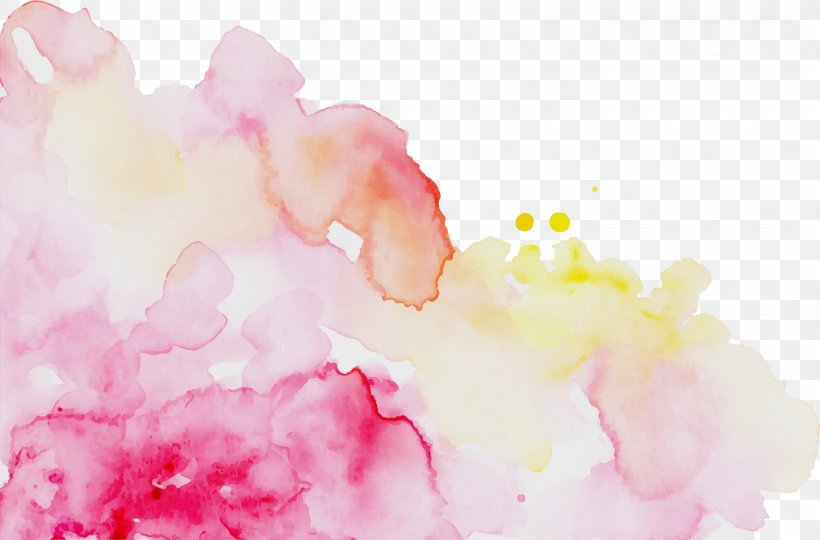 Pink Watercolor Paint Petal Peony Flower, PNG, 2856x1882px, Watercolor, Blossom, Flower, Magenta, Paint Download Free