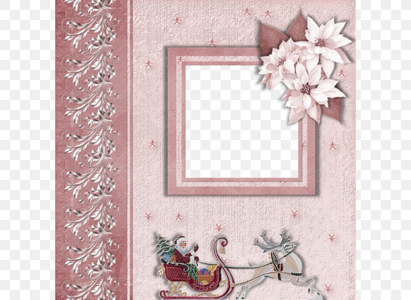 Christmas Picture Frame Scrapbooking, PNG, 600x600px, Christmas, Beautiful Christmas, Christmas Card, Christmas Decoration, Film Frame Download Free