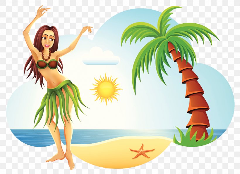Hawaii Beach, PNG, 1372x1000px, Hawaii, Art, Caricature, Cartoon, Clip Art Download Free