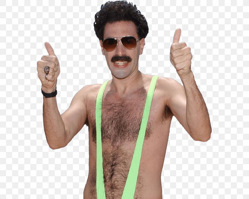 Sacha Baron Cohen Borat Thumb Sling Swimsuit, PNG, 577x655px, Watercolor, Cartoon, Flower, Frame, Heart Download Free