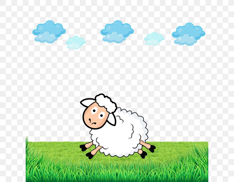 Sheep Grassland Clip Art, PNG, 640x640px, Sheep, Area, Art, Cartoon, Cloud Download Free