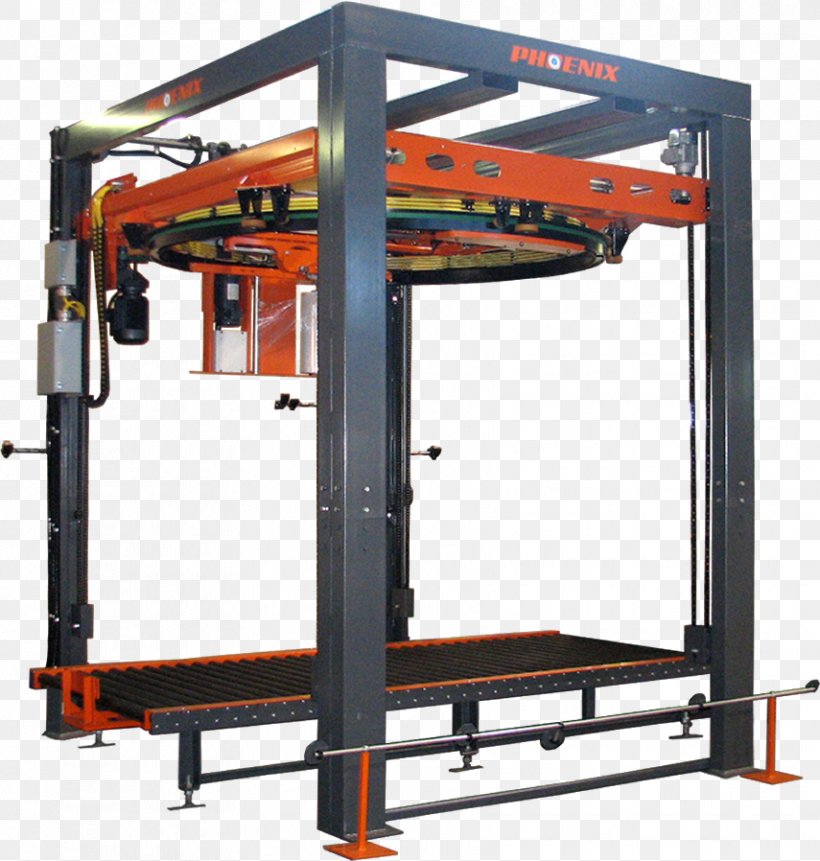 Turntable Stretch Wrapper Machine Pallet Shrink Wrap, PNG, 855x898px, Stretch Wrap, Arm, Automation, Com, Conveyor Belt Download Free