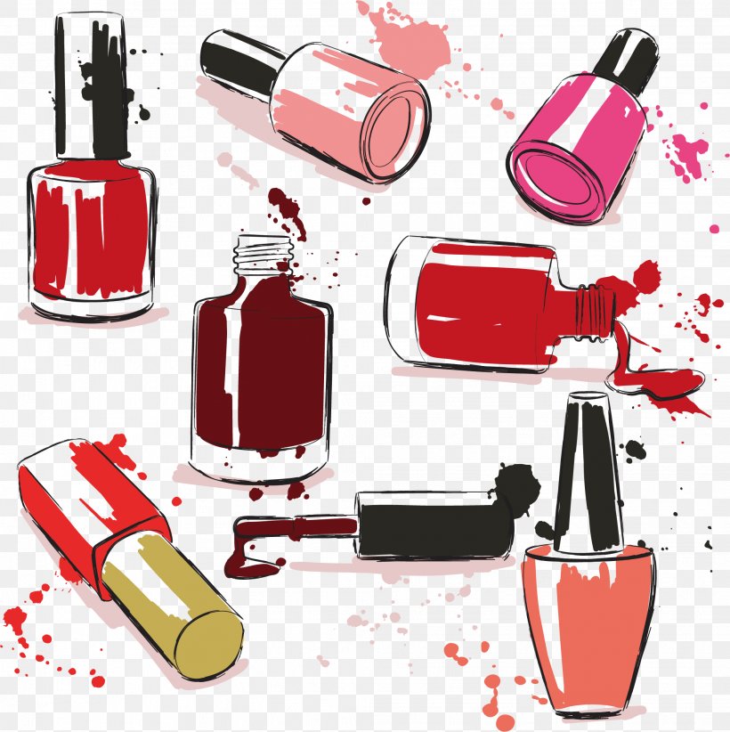 Vector Nail Polish, PNG, 2032x2038px, Nail Polish, Beauty, Cosmetics, Drawing, Health Beauty Download Free