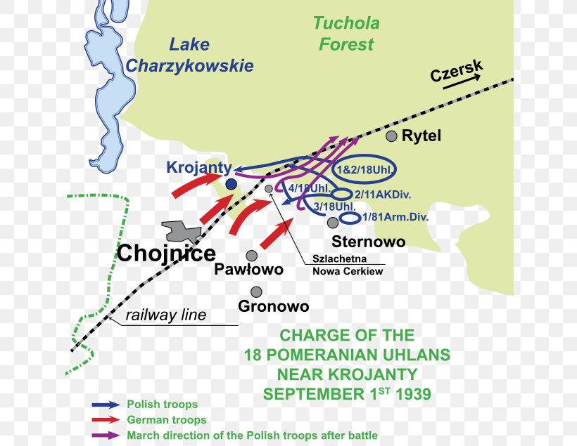 Charge At Krojanty Invasion Of Poland Battle Of Tuchola Forest Second World War, PNG, 640x635px, Invasion Of Poland, Area, Battle, Cavalry, Charge Download Free