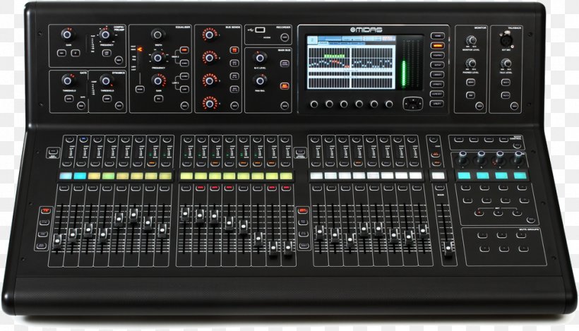 Digital Mixing Console Audio Mixers Midas Consoles Midas M32 Recording Studio, PNG, 1000x572px, Digital Mixing Console, Audio, Audio Equipment, Audio Mixers, Audio Receiver Download Free