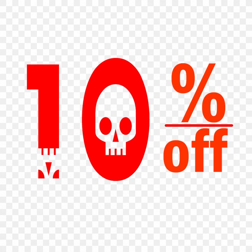 Halloween 10% Discount Tag., PNG, 1000x1000px, Brand, Area, Logo, Sign, Smile Download Free