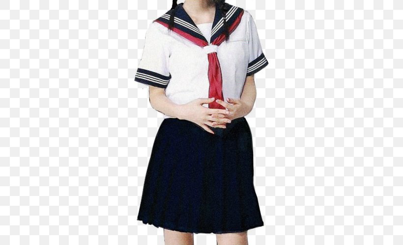 Japanese School Uniform T-shirt Dress, PNG, 500x500px, Japanese School Uniform, Clothing, Cosplay, Costume, Dress Download Free