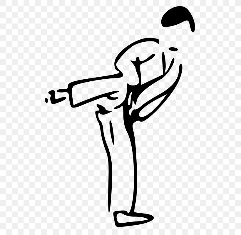 Martial Arts Karate Kick Clip Art, PNG, 544x800px, Martial Arts, Area, Arm, Artwork, Black Download Free