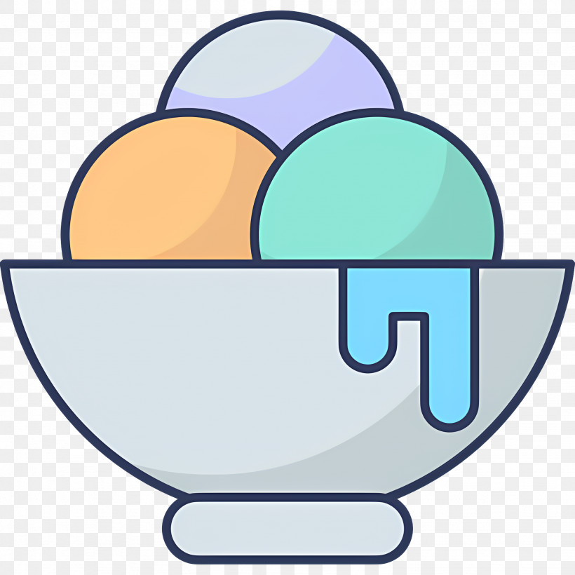 Ice Cream Sundae - Bowl Of Ice Cream PNG