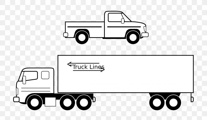 White - Pickup Truck Semi-trailer Truck Clip Art PNG