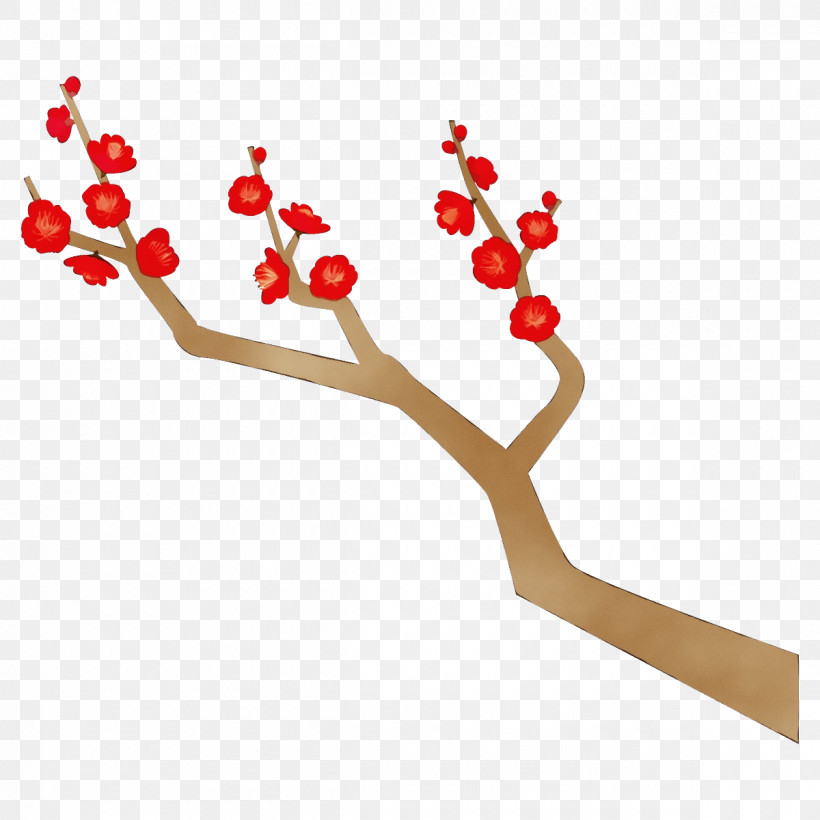 Branch Flower Plant Twig, PNG, 1200x1200px, Plum Branch, Branch, Flower, Paint, Plant Download Free