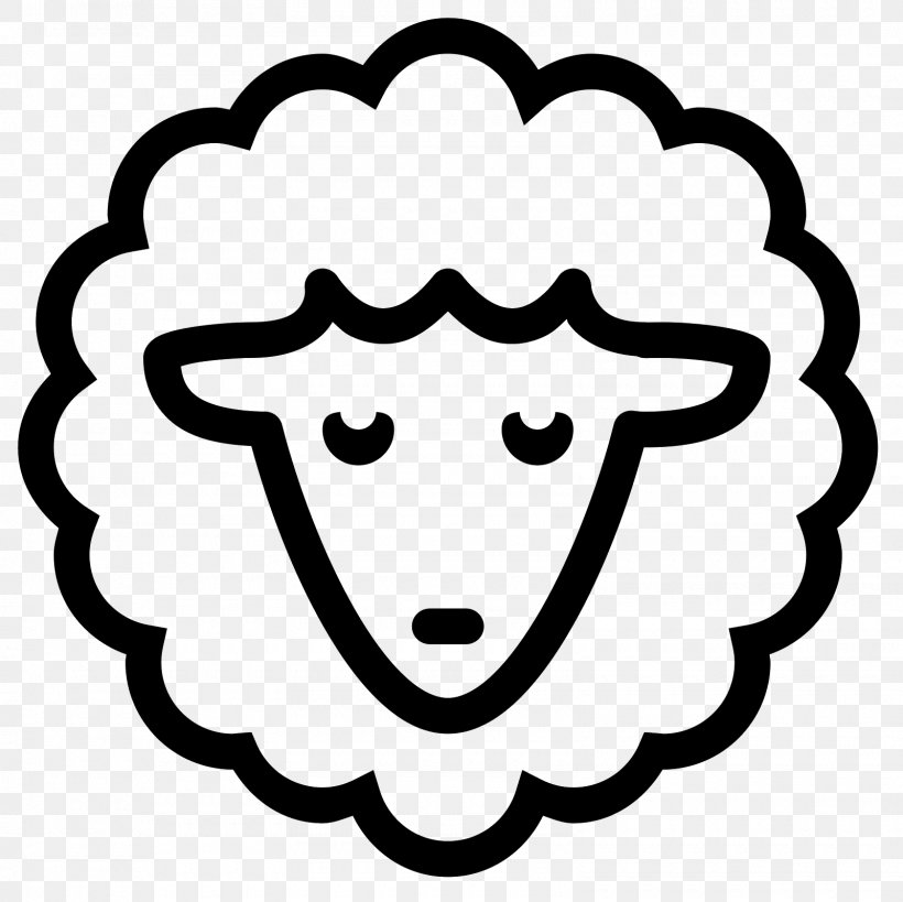 Sheep Clip Art, PNG, 1600x1600px, Sheep, Black, Black And White, Emoticon, Emotion Download Free