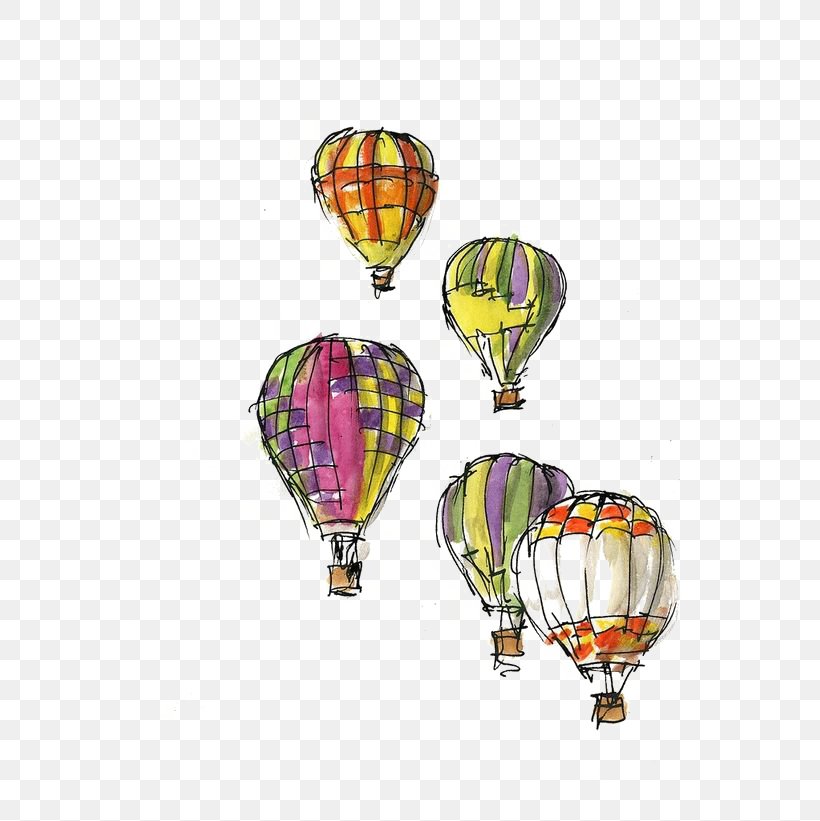 Hot Air Balloon Festival Greeting Card Sketch, PNG, 564x821px, Hot Air Balloon, Airship, Australia Day, Balloon, Balloon Mail Download Free