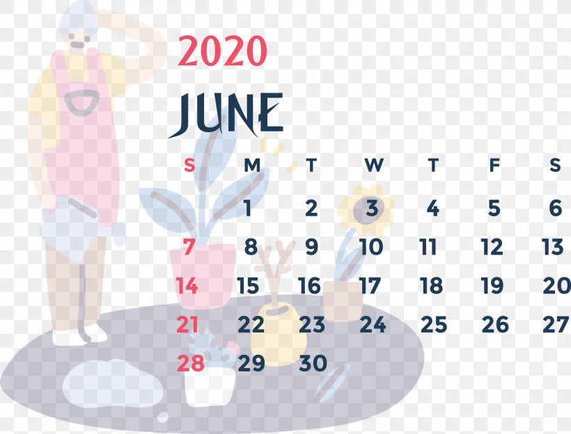 June 2020 Printable Calendar June 2020 Calendar 2020 Calendar, PNG, 3000x2286px, 2020 Calendar, June 2020 Printable Calendar, Area, Biology, Calendar Download Free