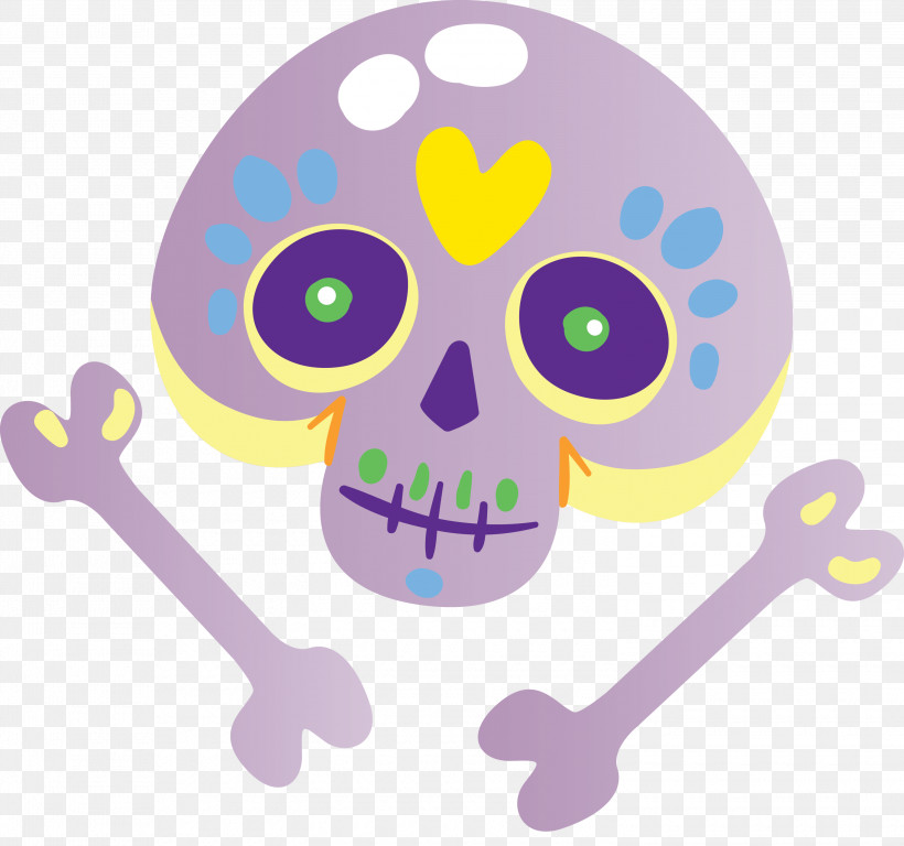 Day Of The Dead Día De Muertos Día De Los Muertos, PNG, 3000x2810px, Day Of The Dead, D%c3%ada De Muertos, Dia De Los Muertos, Meter, Purple Download Free