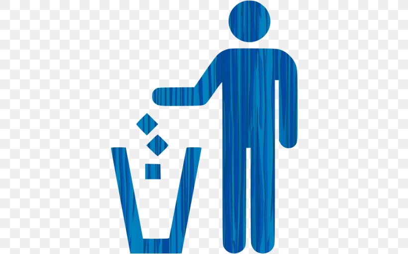 Rubbish Bins & Waste Paper Baskets Recycling Bin, PNG, 512x512px, Rubbish Bins Waste Paper Baskets, Blue, Electric Blue, Joint, Litter Download Free
