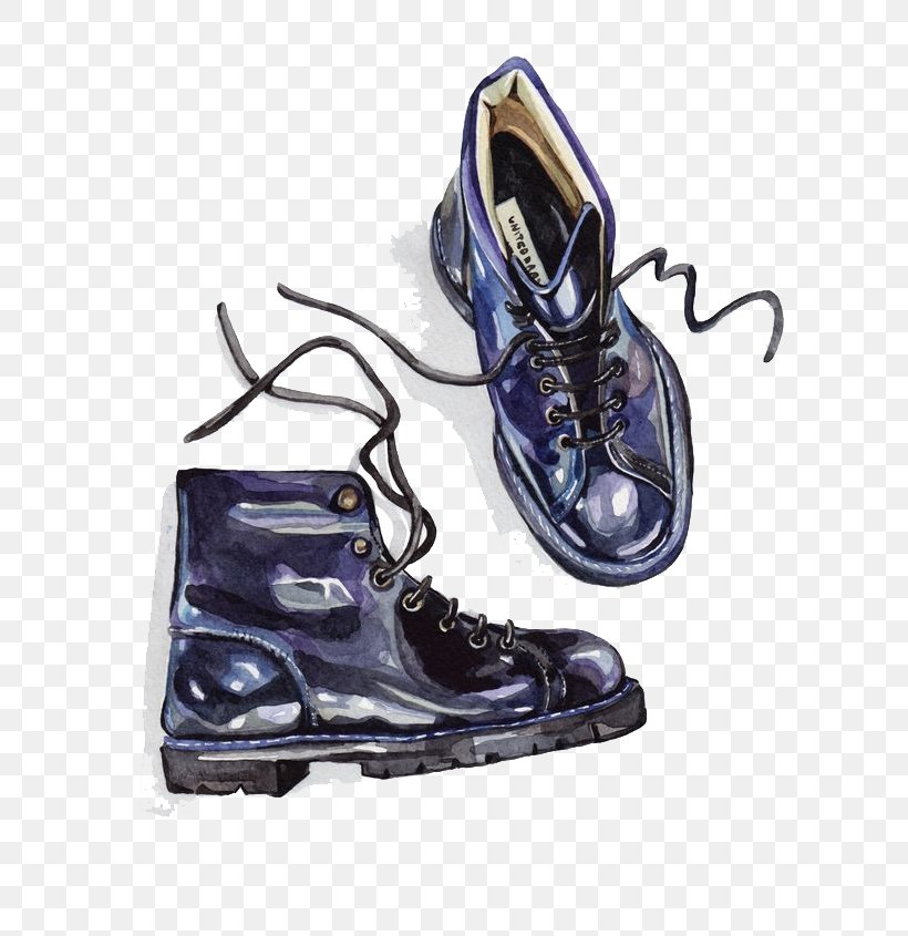 Illustrator Shoe Drawing Illustration, PNG, 658x845px, Illustrator, Art, Athletic Shoe, Blue, Boot Download Free