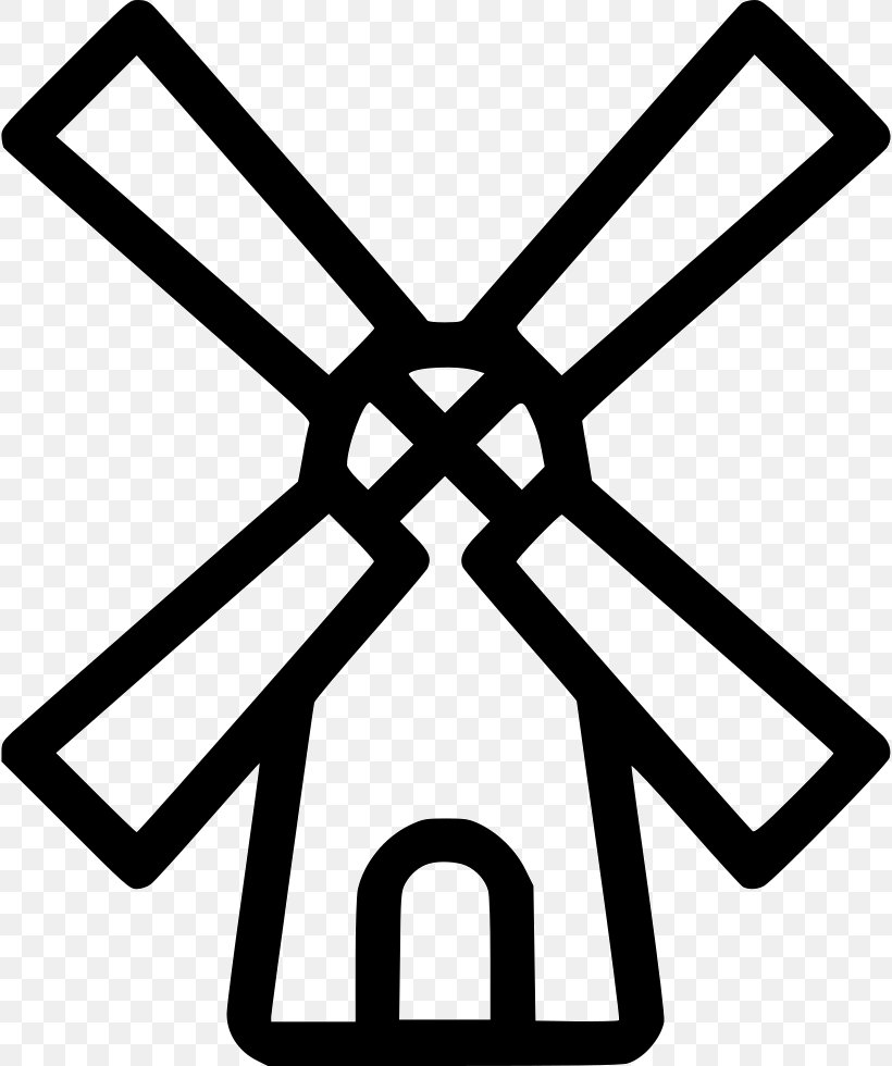 Windmill Clip Art, PNG, 818x980px, Windmill, Area, Black And White, Mill, Monochrome Photography Download Free